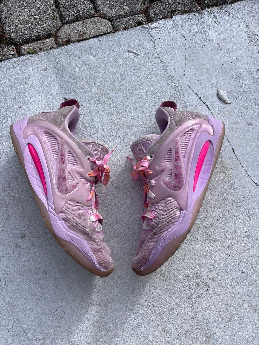Nike KD 15 NRG Aunt Pearl Pink Basketball Shoes Men Size 14 DQ3851-600